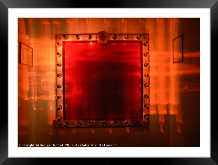 Numbered Lights Framed Mounted Print by George Haddad