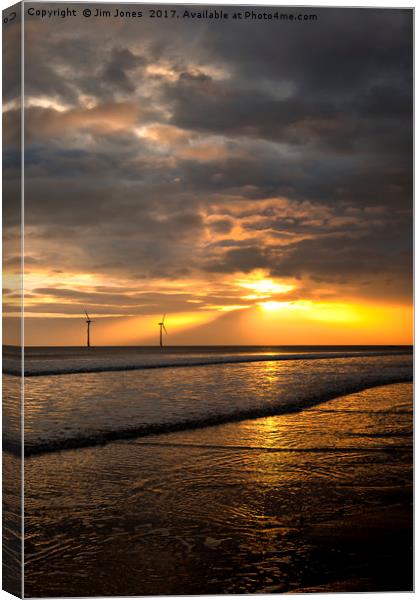 Golden start to the day Canvas Print by Jim Jones