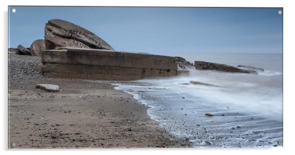 Battered by the Sea Acrylic by Nigel Jones