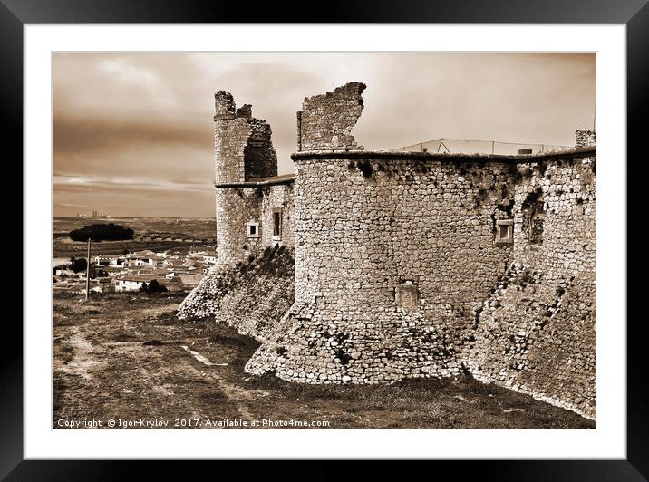 Castle of Chinchon, Spain Framed Mounted Print by Igor Krylov