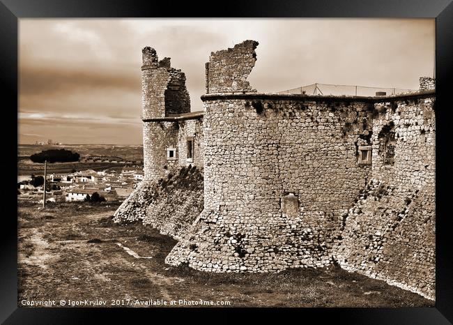 Castle of Chinchon, Spain Framed Print by Igor Krylov