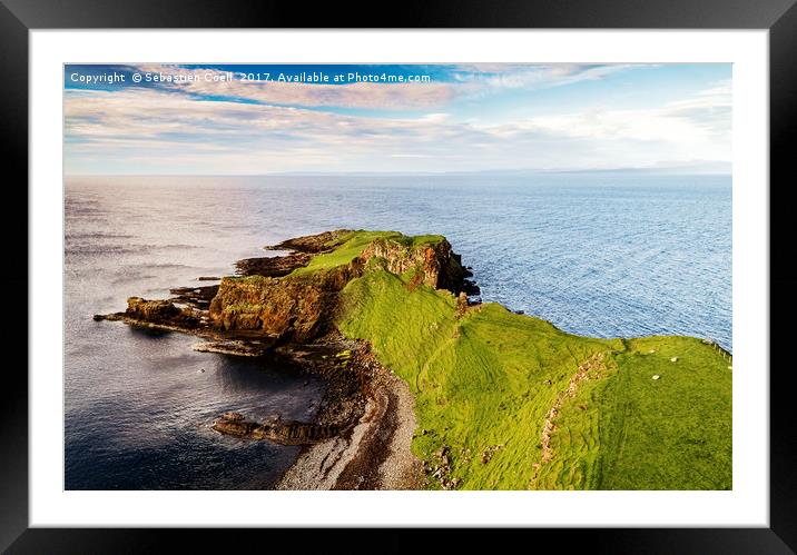 Brothers point on the Isle of Skye Framed Mounted Print by Sebastien Coell