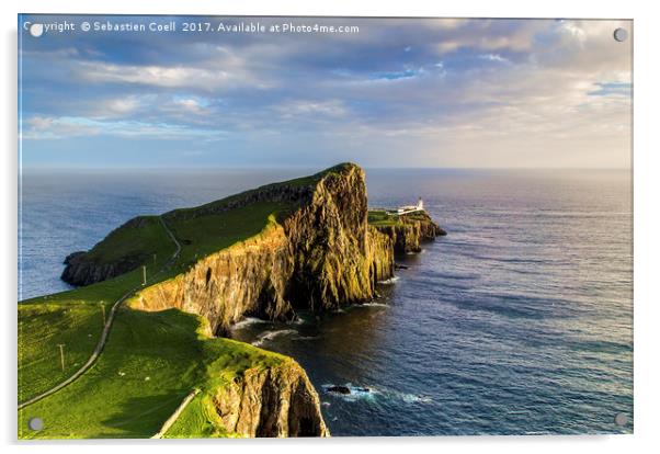 Neist point on Scotland's Isle of Skye in the Hebr Acrylic by Sebastien Coell
