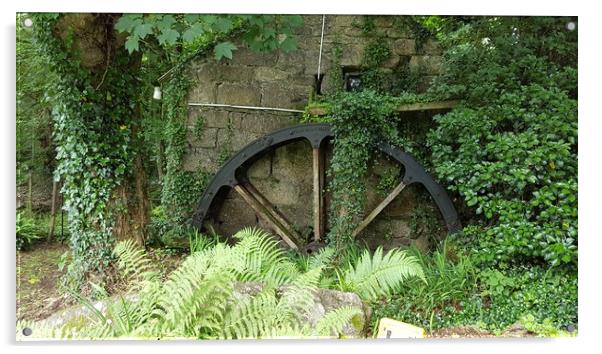 water wheel Acrylic by keith sutton