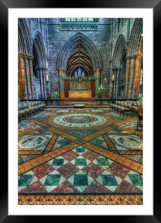Chester Cathedral  Framed Mounted Print by Ian Mitchell
