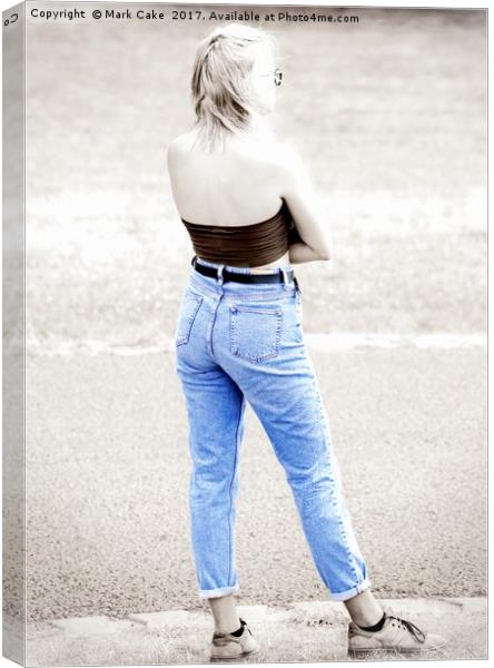 Blue jeans Canvas Print by Mark Cake