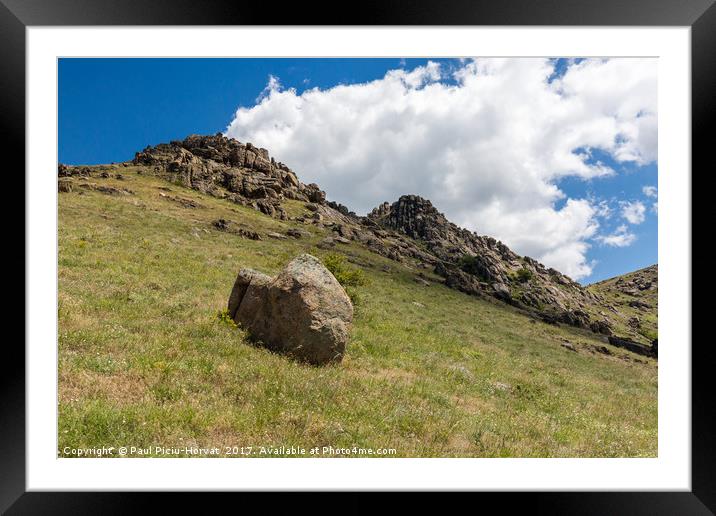 Macin Mountains - close view Framed Mounted Print by Paul Piciu-Horvat