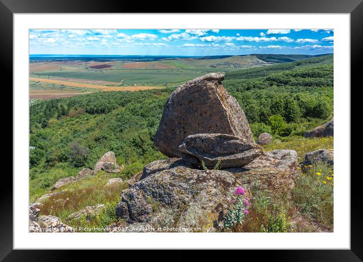 Macin Mountains - boulder view Framed Mounted Print by Paul Piciu-Horvat