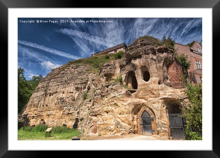 Nottingham castle Framed Mounted Print by Brian Fagan