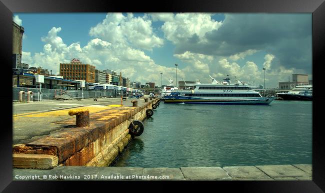 Port of Naples  Framed Print by Rob Hawkins