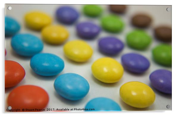 Only smarties have the answer Acrylic by Stuart Pearce