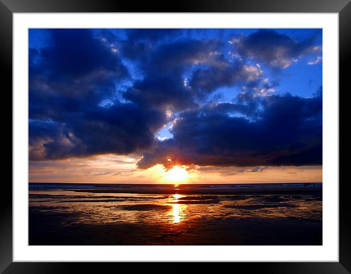 Atlantic Sunset - Biscarrosse Framed Mounted Print by Samantha Higgs