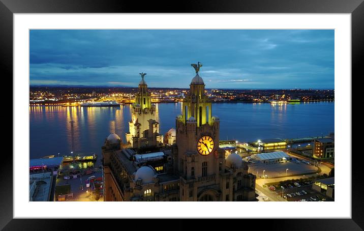 Royal Liver Building- Liverpools iconic building  Framed Mounted Print by Paul Raynard