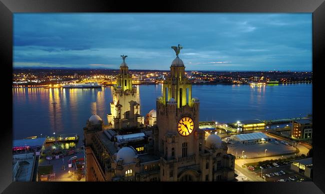 Royal Liver Building- Liverpools iconic building  Framed Print by Paul Raynard