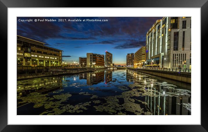 Princes Dock - Liverpool Framed Mounted Print by Paul Madden