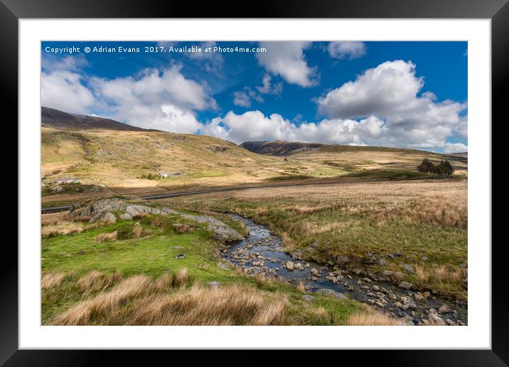 Beautiful Welsh Landscape Framed Mounted Print by Adrian Evans