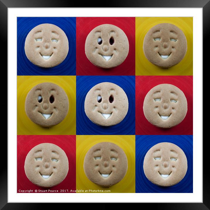 Happy faces Framed Mounted Print by Stuart Pearce