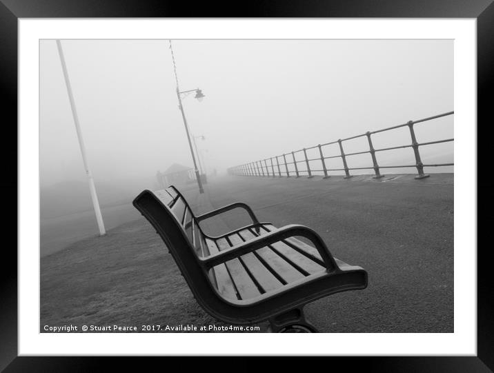 No one sitting on the promenade Framed Mounted Print by Stuart Pearce