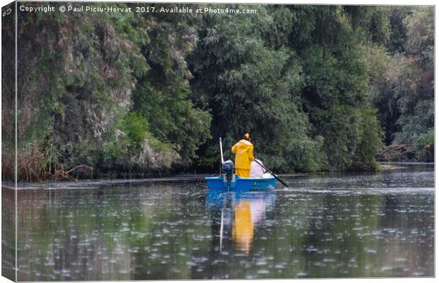 Paddling through the Danube Delta Canvas Print by Paul Piciu-Horvat