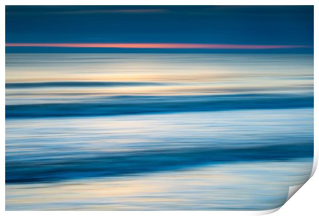Cool blue of the North Sea Print by Andrew Kearton