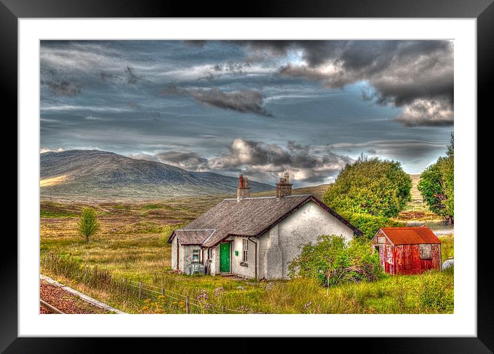 Rannoch Railway Station View Framed Mounted Print by Chris Thaxter