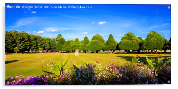 Hampton Court Palace Gardens Acrylic by Chris Harris