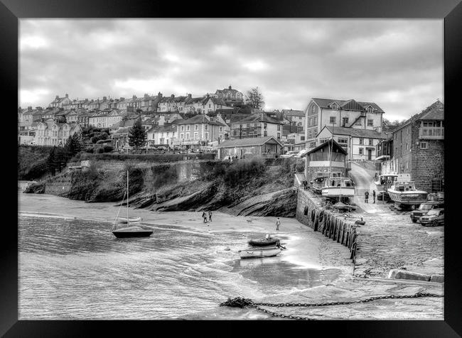 New Quay, Ceredigion Framed Print by Martin Chambers