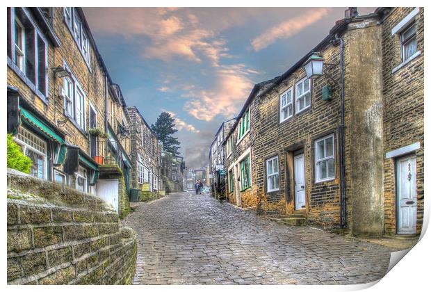 Haworth Yorkshire  Print by Irene Burdell