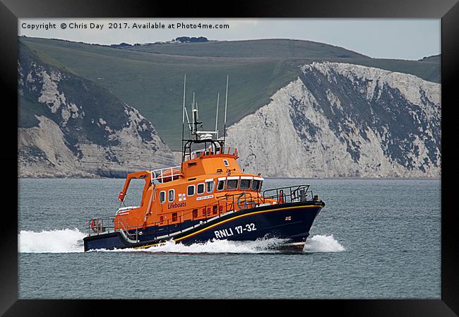RNLB Earnest and Mabel Framed Print by Chris Day