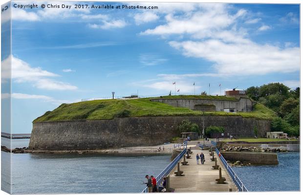The Nothe Fort  Canvas Print by Chris Day