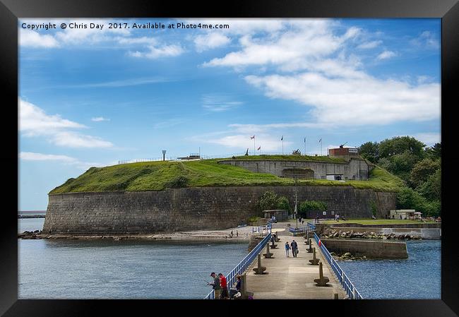 The Nothe Fort  Framed Print by Chris Day
