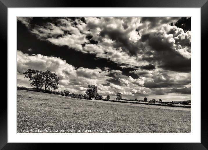 Storm Clouds over Marefield Framed Mounted Print by Iain Merchant