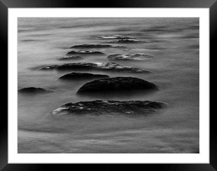 Milky Stepping stones Framed Mounted Print by Paul Macro