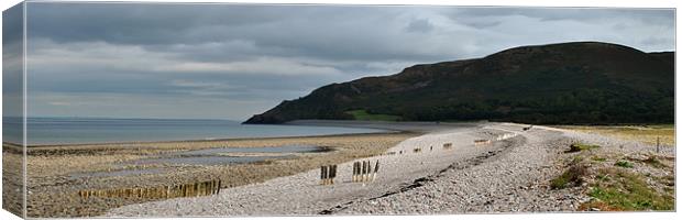 Porlock Beach and Hurlestone Point, Somerset Canvas Print by graham young