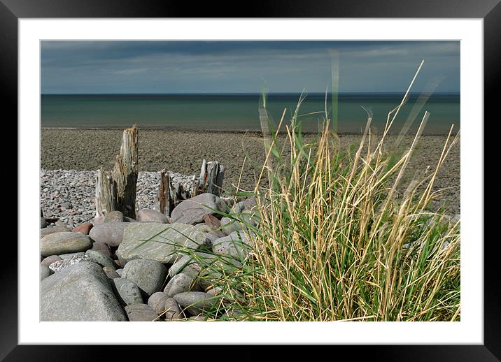 On Porlock Beach Framed Mounted Print by graham young