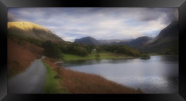 A CORNER OF CRUMMOCK WATER Framed Print by Anthony R Dudley (LRPS)