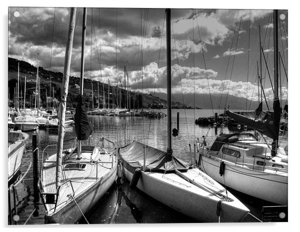 Lake Geneva Boats Acrylic by Gary Miles