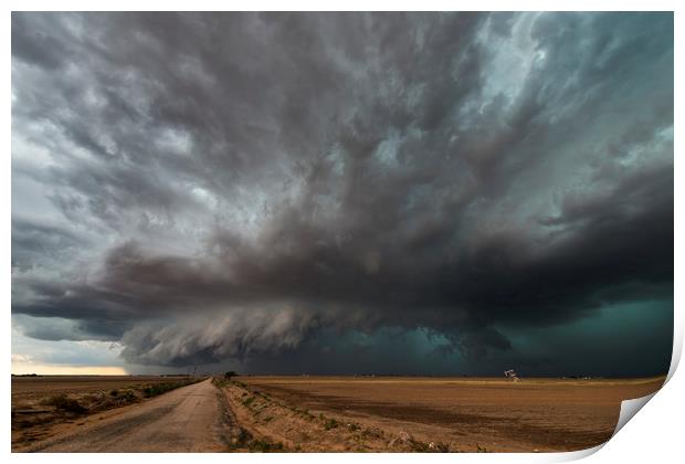 Texas storm  Print by John Finney