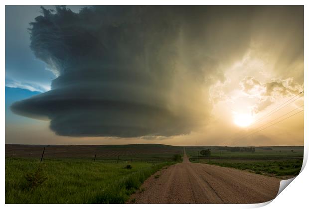 Majestic storm, Nebraska   Print by John Finney