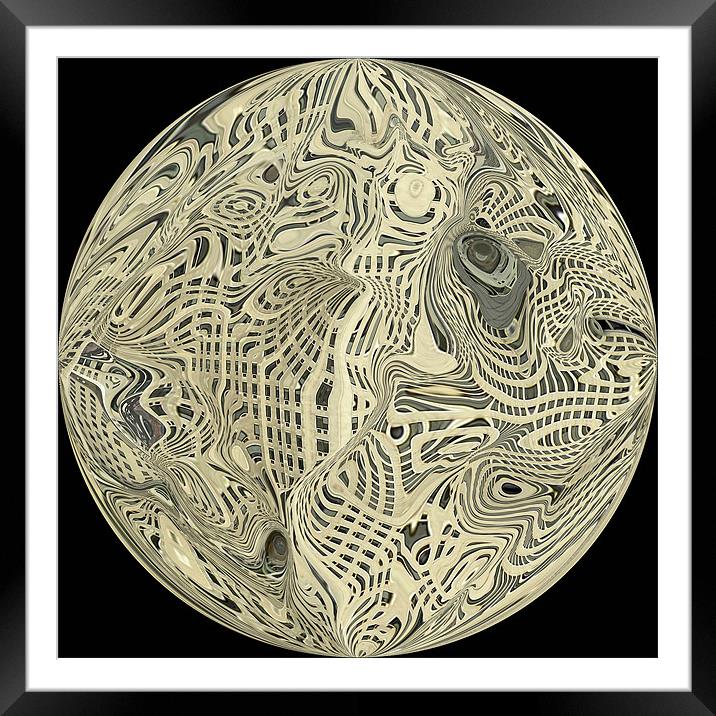 lunar city Framed Mounted Print by Heather Newton
