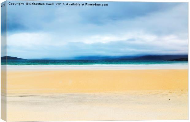 The stunning Luskentyre beach on the Isle of Lewis Canvas Print by Sebastien Coell