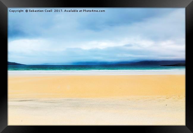 The stunning Luskentyre beach on the Isle of Lewis Framed Print by Sebastien Coell