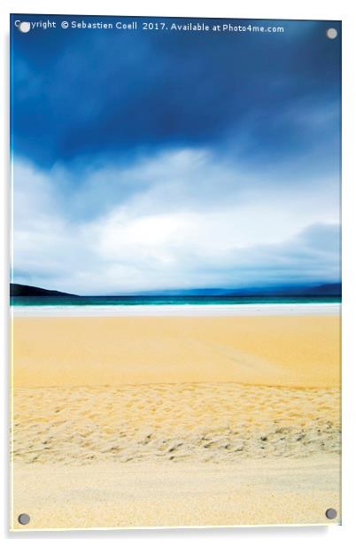 The stunning Luskentyre beach on the Isle of Lewis Acrylic by Sebastien Coell