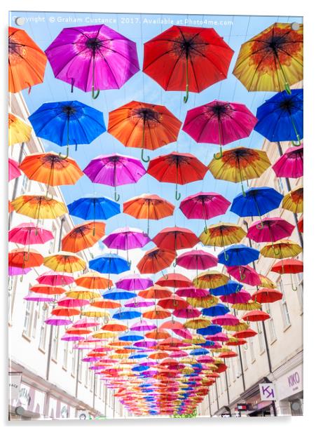 Bath Umbrellas Acrylic by Graham Custance