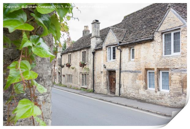 Castle Combe Print by Graham Custance