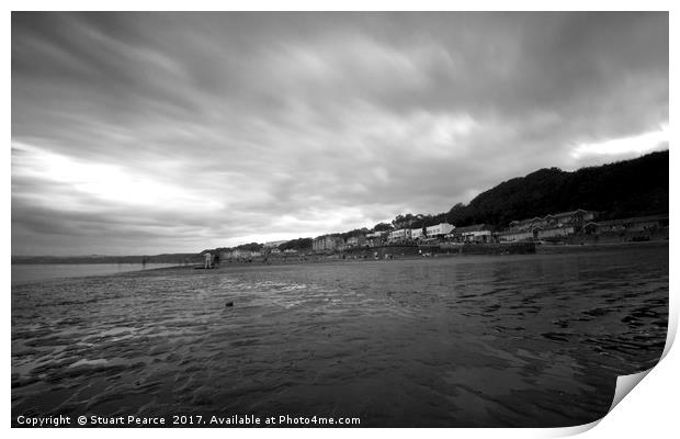 Slow time at Filey Beach Print by Stuart Pearce