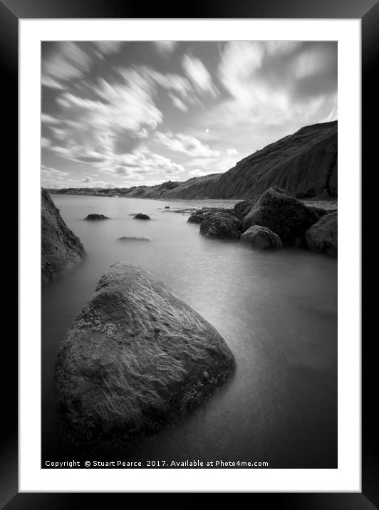 Filey rock faces Framed Mounted Print by Stuart Pearce