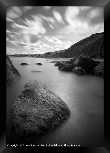 Filey rock faces Framed Print by Stuart Pearce