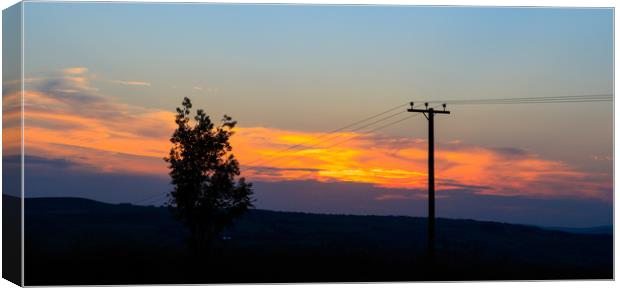 Power line    Canvas Print by chris smith
