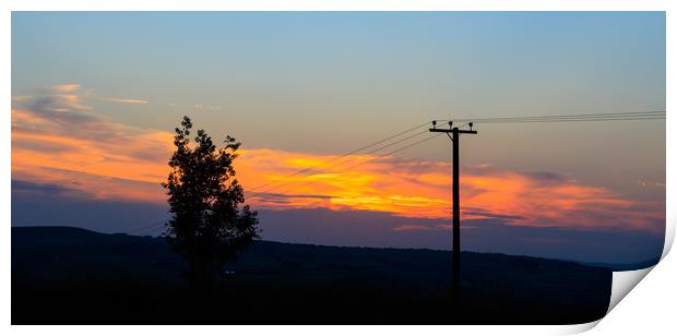 Power line    Print by chris smith